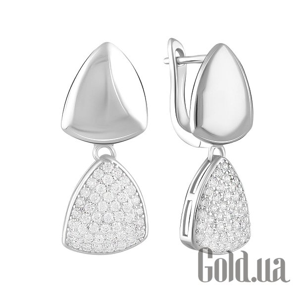 

Серьги с подвесками Fresh Jewelry, Серебряные серьги с куб. циркониями