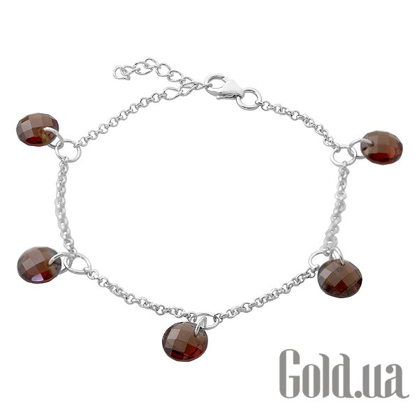 

Женские браслеты Fresh Jewelry, Женский серебряный браслет с гранатами, 17
