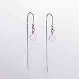 Срібні сережки з куб. цирконіями, 1797337