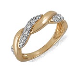 Женское золотое кольцо с бриллиантами, 150490
