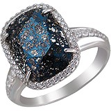 SOKOLOV Женское серебряное кольцо с куб. циркониями и кристаллом Swarovski, 1620954