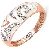 Kabarovsky Женское золотое кольцо с бриллиантами и эмалью, 1648602