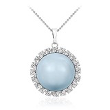 Кулон з ланцюжком з кристалами Swarovski і мистецтв. перлами, 1662426