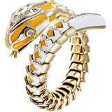 Женское золотое кольцо с бриллиантами и эмалью, 1668826