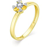 Золотое кольцо с бриллиантами, 1684954