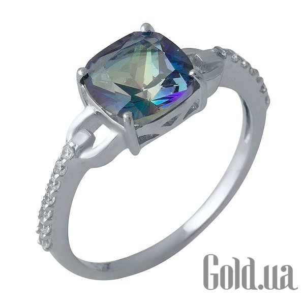 

Женские кольца Fresh Jewelry, Женское серебряное кольцо с топазом и куб. циркониями, 17.5