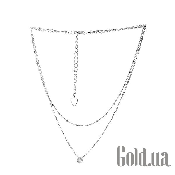 

Женские колье Fresh Jewelry, Серебряное колье с куб. цирконием, 40