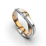 Женское золотое кольцо с бриллиантами, 1768410