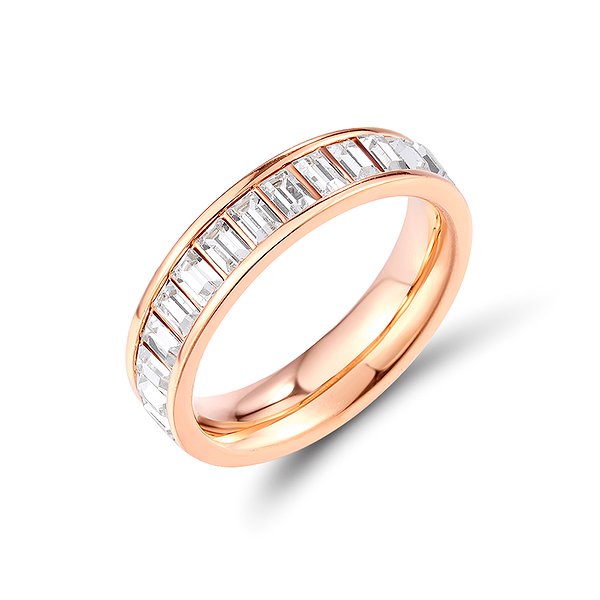 Обручальное кольцо с Swarovski Zirconia