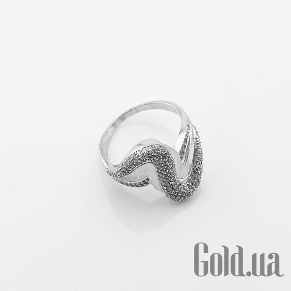 Женское серебряное кольцо с куб. циркониями DIA3102770 – изображение 2