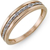 Золотое обручальное кольцо с бриллиантами, 1512411