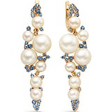 Золоті сережки з перлами і топазами, 1554395