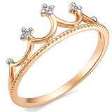 Женское золотое кольцо с бриллиантами, 1556187