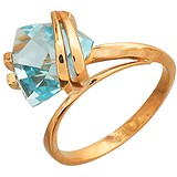 Женское золотое кольцо с топазом, 1605083