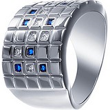 Женское серебряное кольцо с куб. циркониями, 1609691