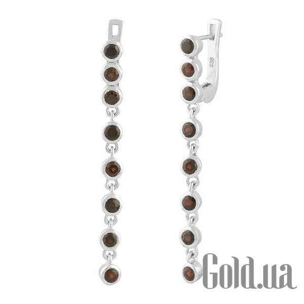 

Серьги с подвесками Fresh Jewelry, Серебряные серьги с гранатами