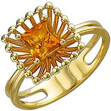 Женское золотое кольцо с цитрином, 1666267