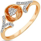 Золотое кольцо с бриллиантами, 1711835