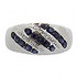 Женское серебряное кольцо с бриллиантами и сапфирами - фото 2