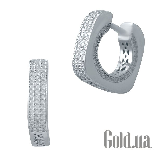 

Серьги Fresh Jewelry, Серебряные серьги с куб. циркониями