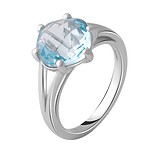 Женское серебряное кольцо с топазом, 1737947