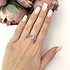 Женское серебряное кольцо с аметистами - фото 2
