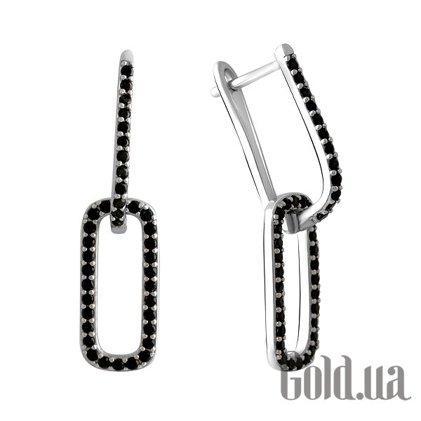 

Серьги с подвесками Fresh Jewelry, Серебряные серьги с куб. циркониями