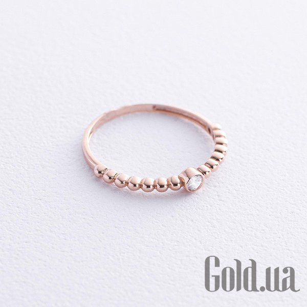 

Кольцо Украина, Золотое кольцо с куб. цирконием, 16