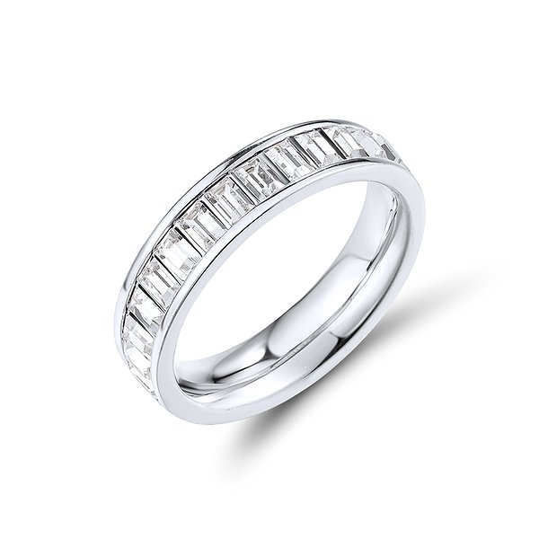 Обручальное кольцо с Swarovski Zirconia