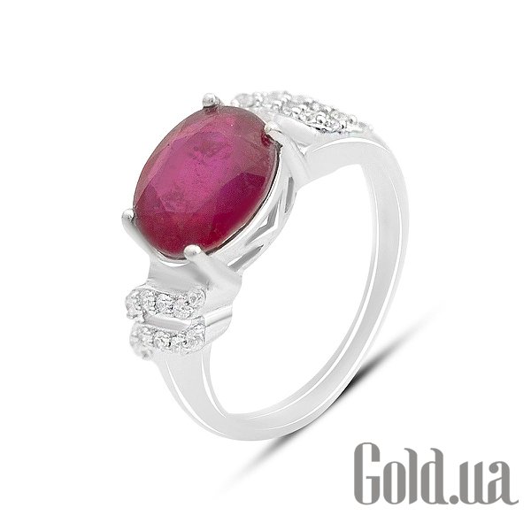 

Женские кольца Fresh Jewelry, Женское серебряное кольцо с куб. циркониями и рубином, 18