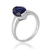 Женское серебряное кольцо с куб. цирконием, 700635