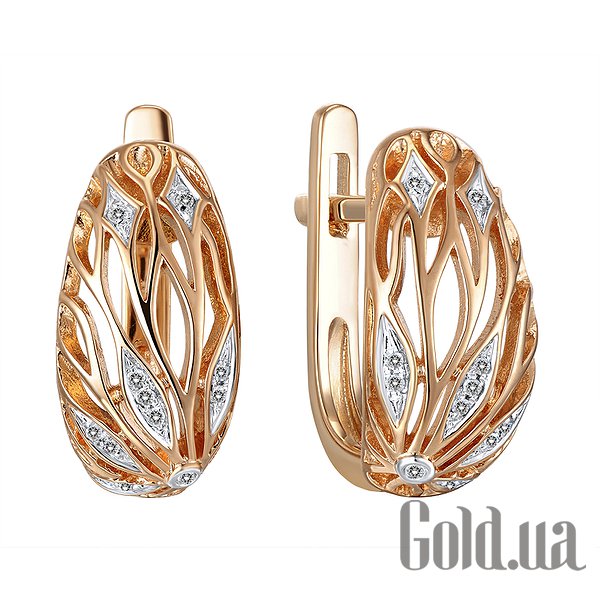 

Серьги Lurie Jewelry, Золотые серьги с бриллиантами