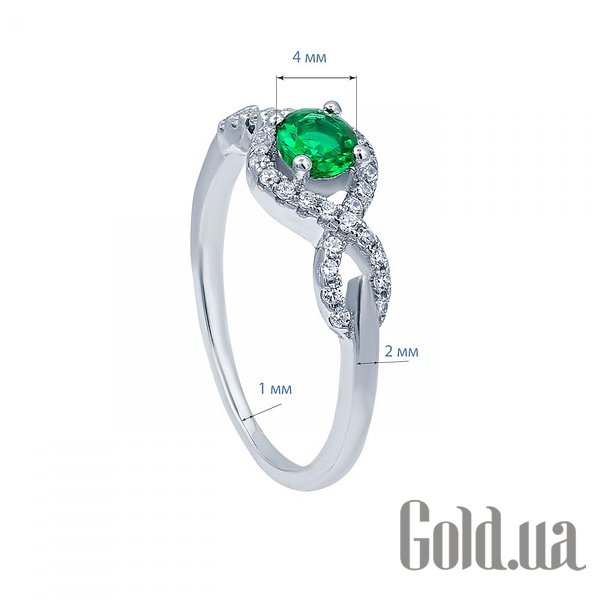 

Женские кольца Lurie Jewelry, Женское серебряное кольцо с куб. циркониями, 15.5