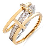 Женское золотое кольцо с бриллиантами, 1668060