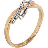 Женское золотое кольцо с бриллиантами, 1672924
