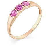 Женское золотое кольцо с рубинами, 1711068