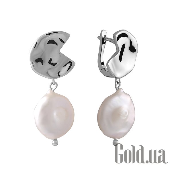 

Серьги с подвесками Fresh Jewelry, Серебряные серьги с культив. жемчугом