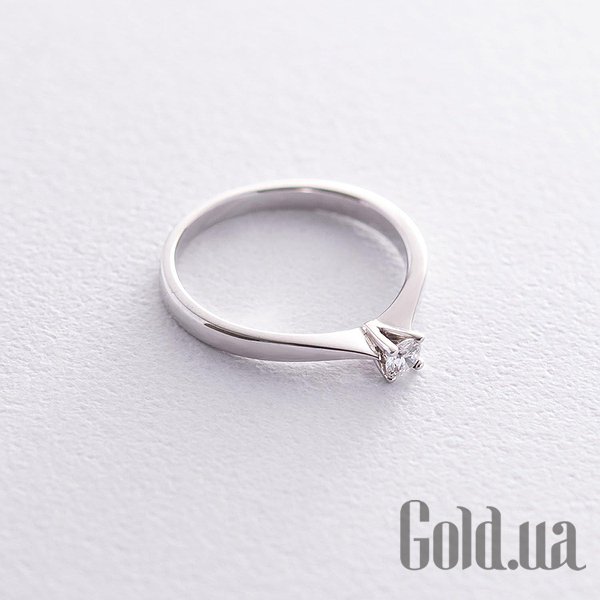 

Кольцо Украина, Золотое кольцо с бриллиантом, 16.5