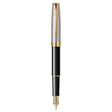 Parker Перьевая ручка Sonnet 17 SE Silver Fougere & Black GT FP F 88 511, 1746396