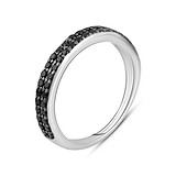 Серебряное обручальное кольцо с куб. циркониями, 1771228