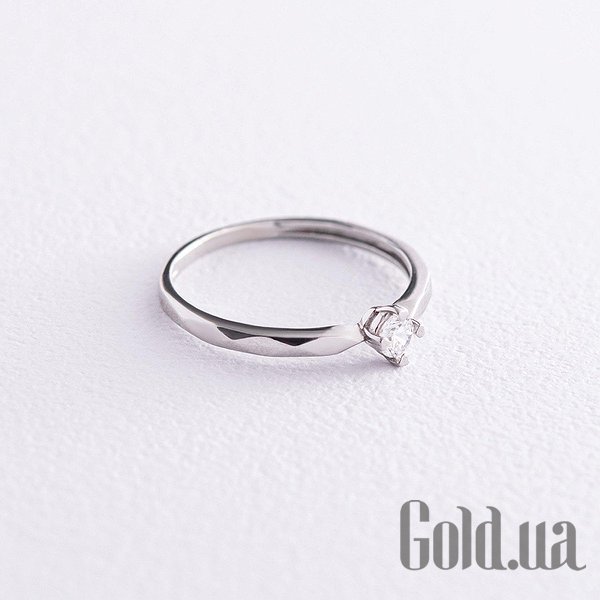 

Кольцо Украина, Серебряное кольцо с куб. цирконием, 18