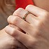 Женское золотое кольцо с перидотами, цитринами, аметистами и топазами - фото 3