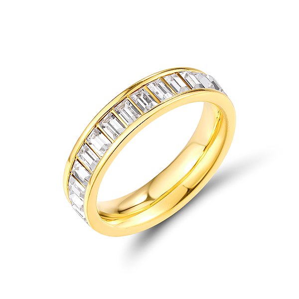 Обручальное кольцо с Swarovski Zirconia