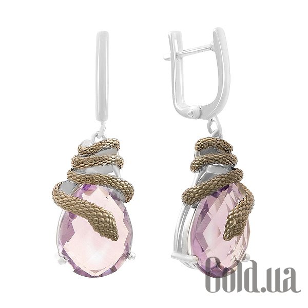 

Серьги с подвесками Fresh Jewelry, Серебряные серьги с аметистами