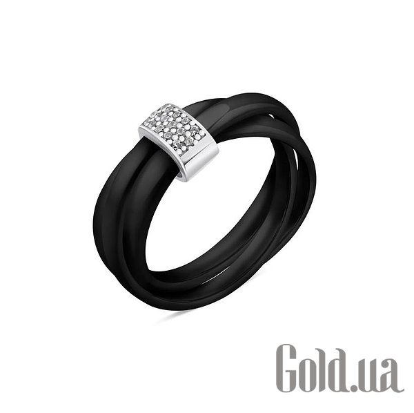 

Женские кольца Silvex925, Женское серебряное кольцо с керамикой и куб. циркониями, 16