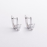 Срібні сережки з куб. цирконіями, 1797340