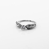 Серебряное кольцо с куб. циркониями, 1798620