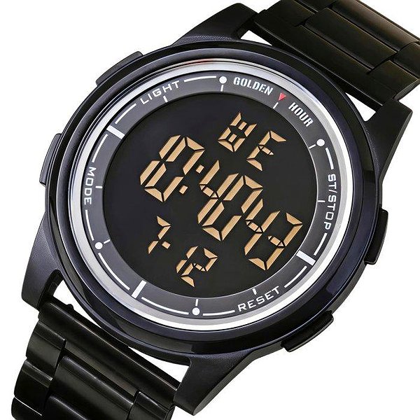 GoldenHour Чоловічий годинник Water Metal Black 3917 bt3917