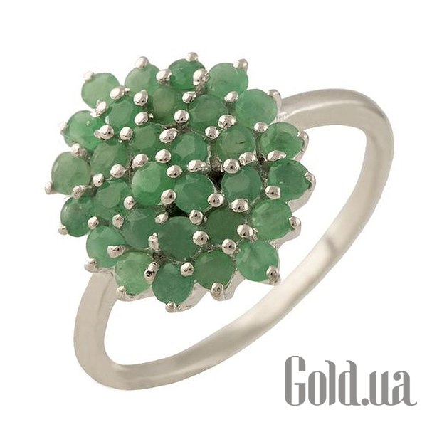 

Женские кольца Fresh Jewelry, Женское серебряное кольцо с изумрудами, 17.5