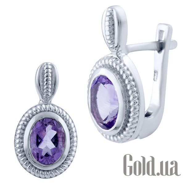 

Серьги Fresh Jewelry, Серебряные серьги с аметистами